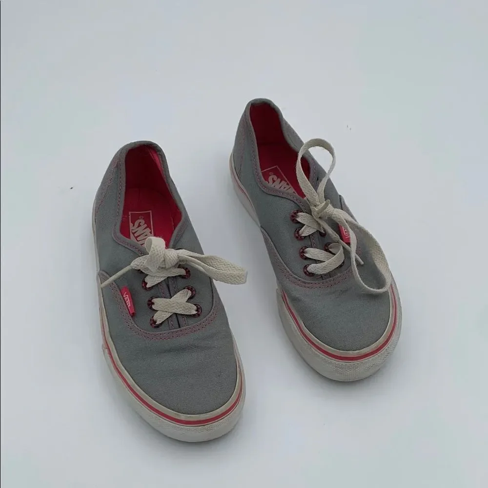 Vans Kids Sneakers Gray and Pink